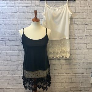 Extra Long Lace Camisole Tank Top Set *LG*